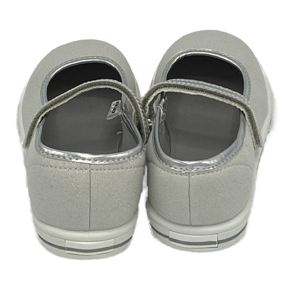 Simple Joys by Carter Mary Jane Sneaker Sparkling Silver Size 12 - Picture 9 of 14